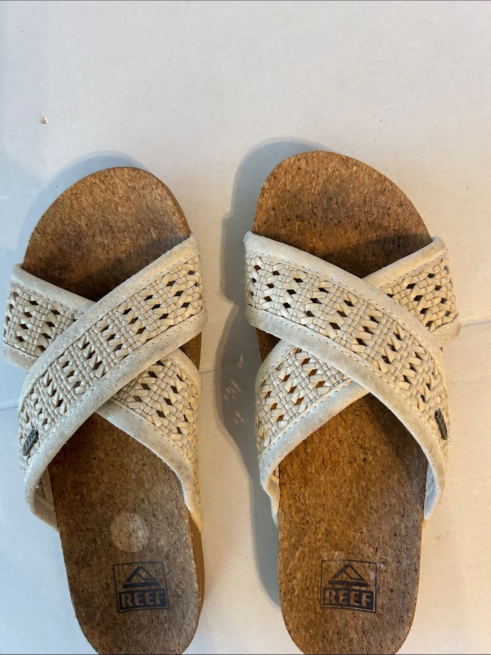 REEF WOMENS CUSHION WOVEN BLOOM SLIDE SANDAL SZ 7.5 - Picture 6 of 6